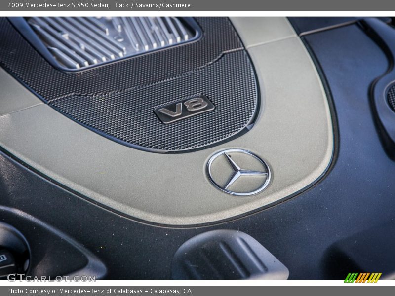 Black / Savanna/Cashmere 2009 Mercedes-Benz S 550 Sedan
