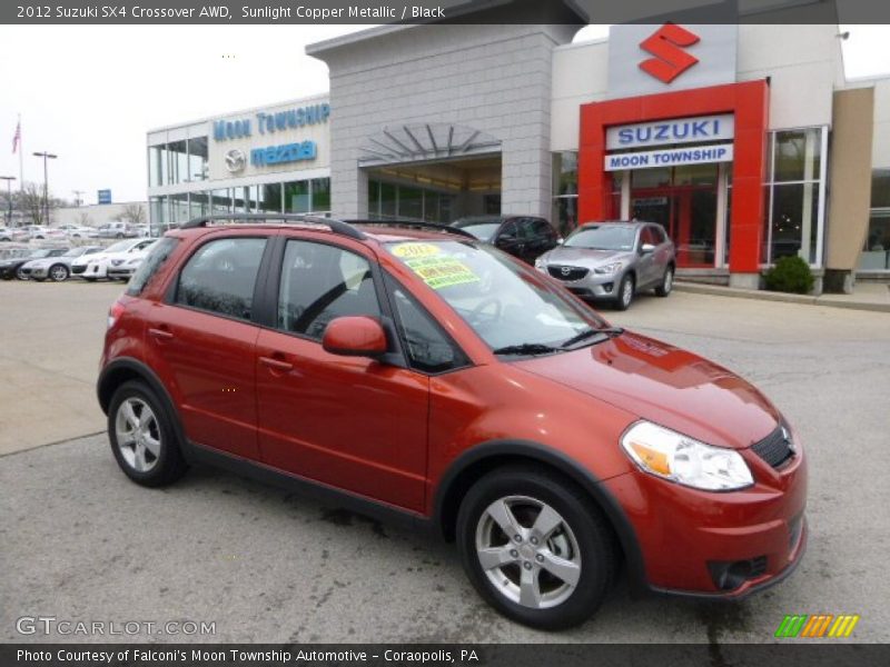 Sunlight Copper Metallic / Black 2012 Suzuki SX4 Crossover AWD