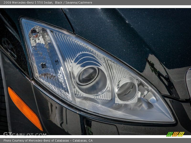 Black / Savanna/Cashmere 2009 Mercedes-Benz S 550 Sedan