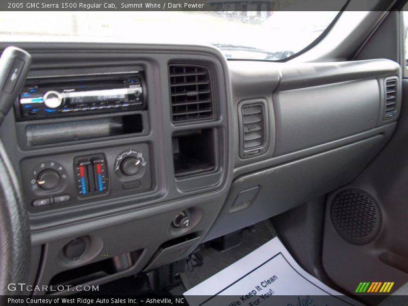 Summit White / Dark Pewter 2005 GMC Sierra 1500 Regular Cab