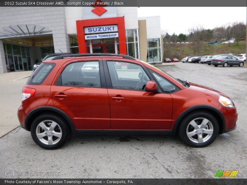 Sunlight Copper Metallic / Black 2012 Suzuki SX4 Crossover AWD