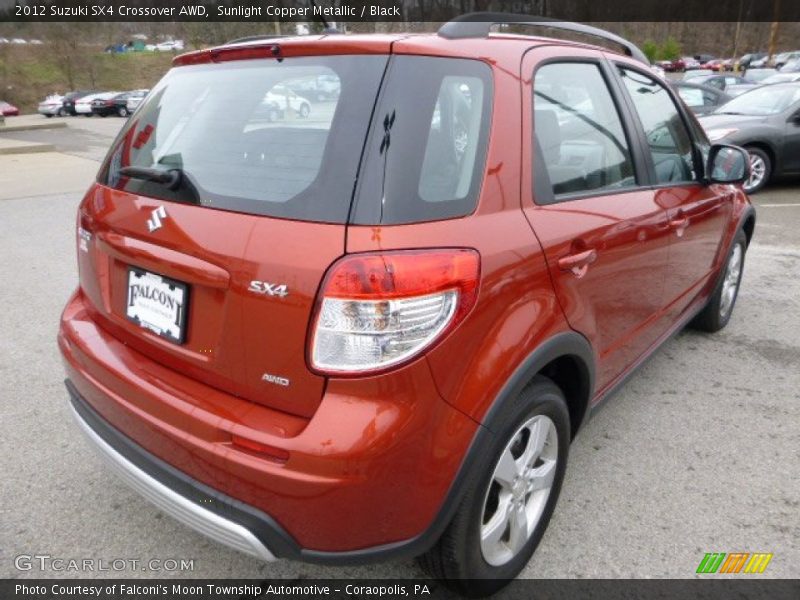 Sunlight Copper Metallic / Black 2012 Suzuki SX4 Crossover AWD