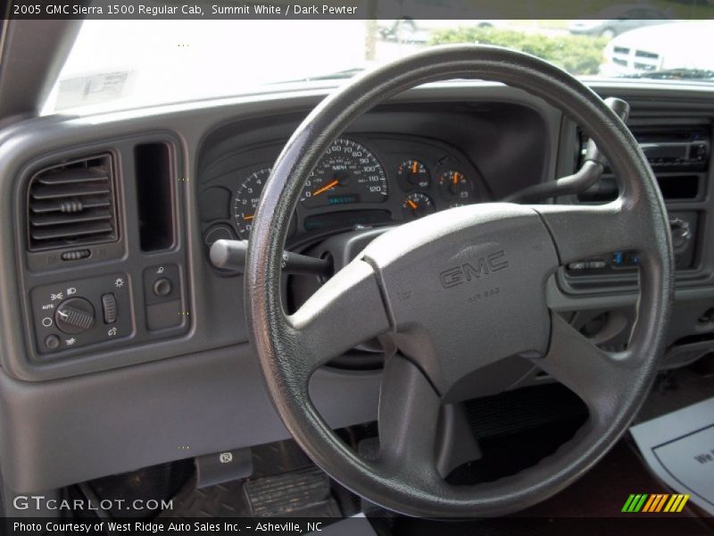 Summit White / Dark Pewter 2005 GMC Sierra 1500 Regular Cab