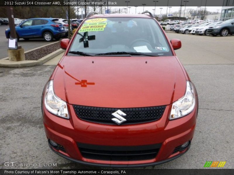 Sunlight Copper Metallic / Black 2012 Suzuki SX4 Crossover AWD