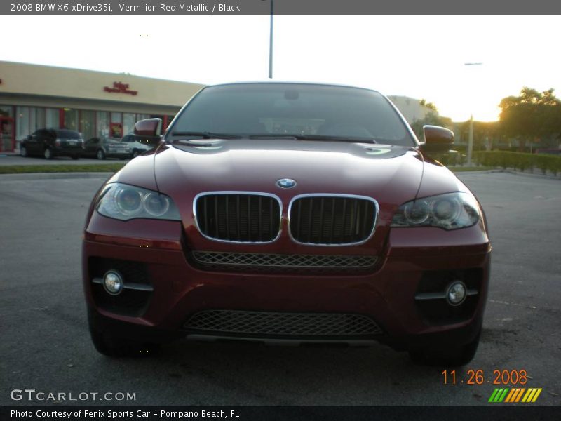 Vermilion Red Metallic / Black 2008 BMW X6 xDrive35i