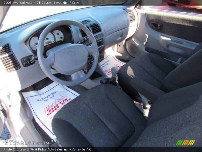 Silver Mist / Gray 2005 Hyundai Accent GT Coupe