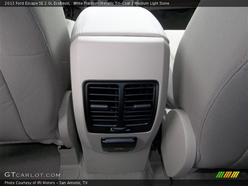 White Platinum Metallic Tri-Coat / Medium Light Stone 2013 Ford Escape SE 2.0L EcoBoost