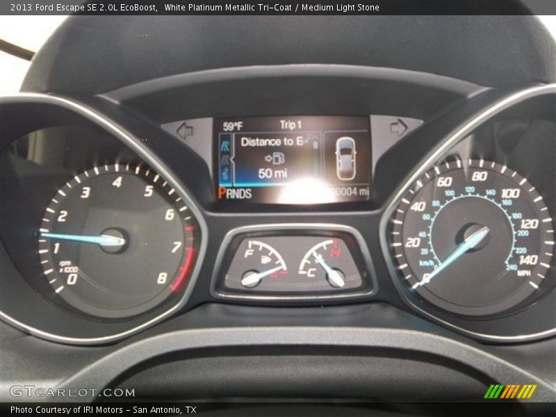 White Platinum Metallic Tri-Coat / Medium Light Stone 2013 Ford Escape SE 2.0L EcoBoost
