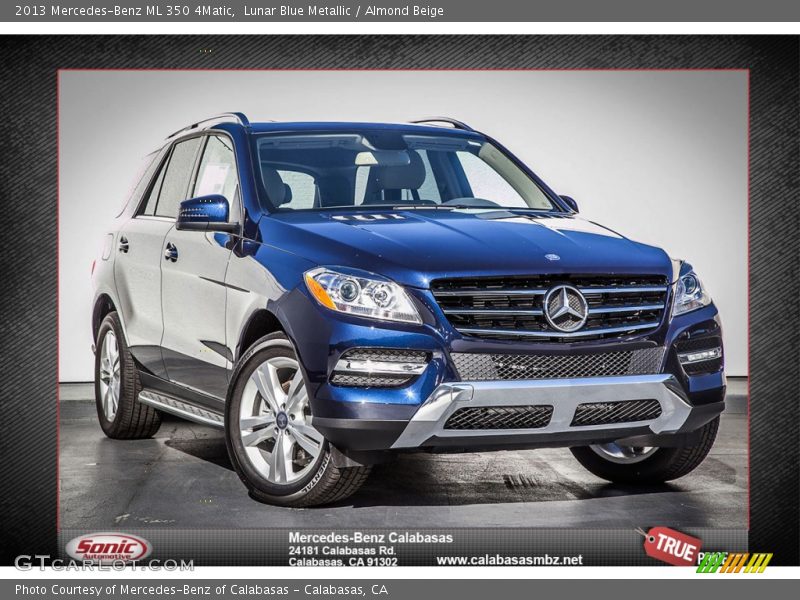 Lunar Blue Metallic / Almond Beige 2013 Mercedes-Benz ML 350 4Matic