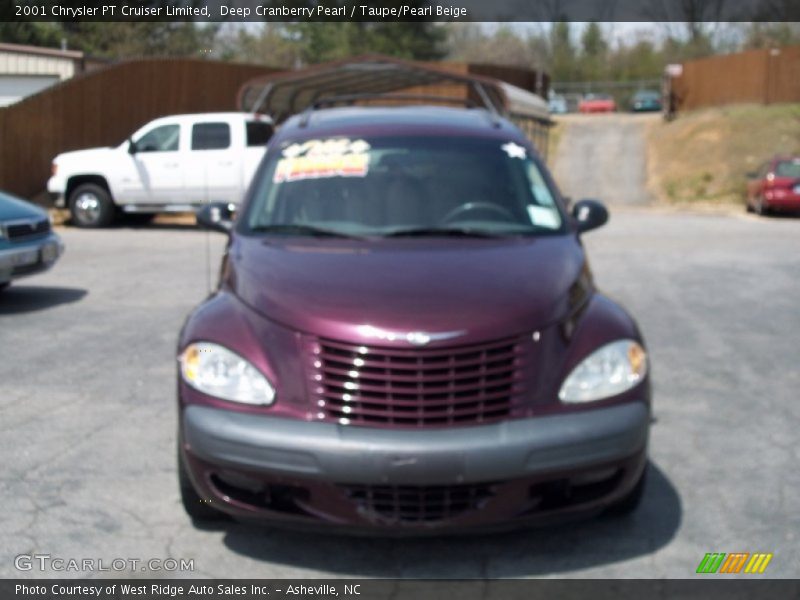 Deep Cranberry Pearl / Taupe/Pearl Beige 2001 Chrysler PT Cruiser Limited