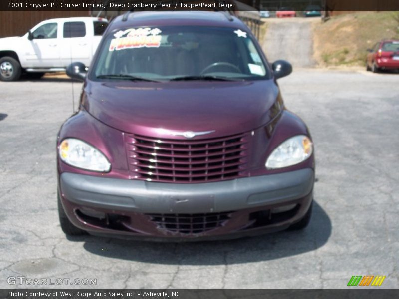 Deep Cranberry Pearl / Taupe/Pearl Beige 2001 Chrysler PT Cruiser Limited