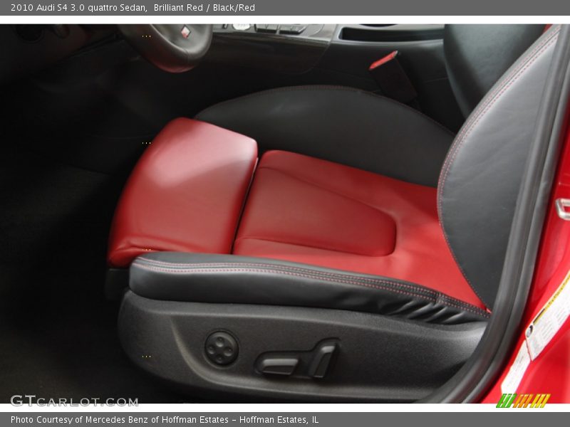 Brilliant Red / Black/Red 2010 Audi S4 3.0 quattro Sedan