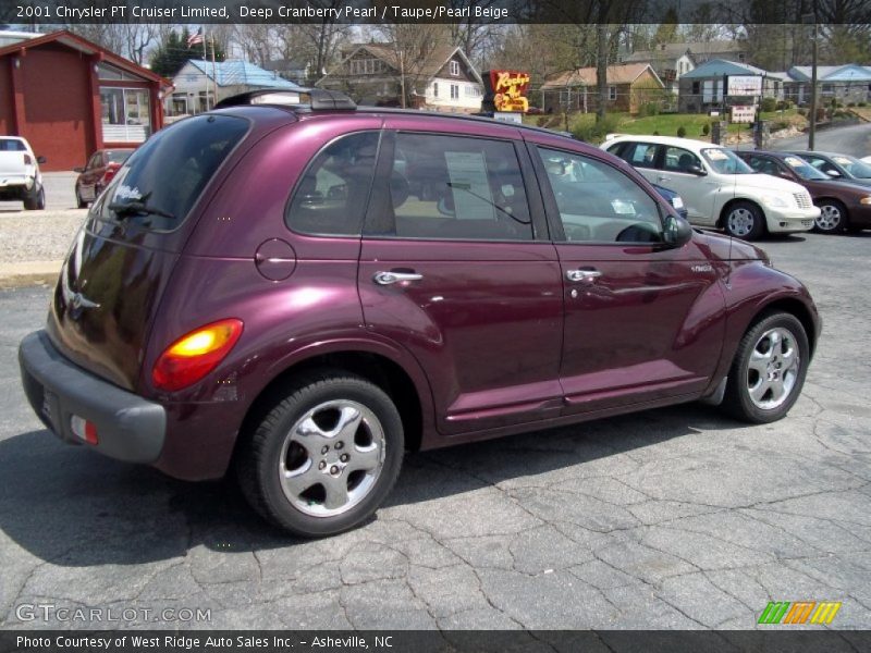 Deep Cranberry Pearl / Taupe/Pearl Beige 2001 Chrysler PT Cruiser Limited