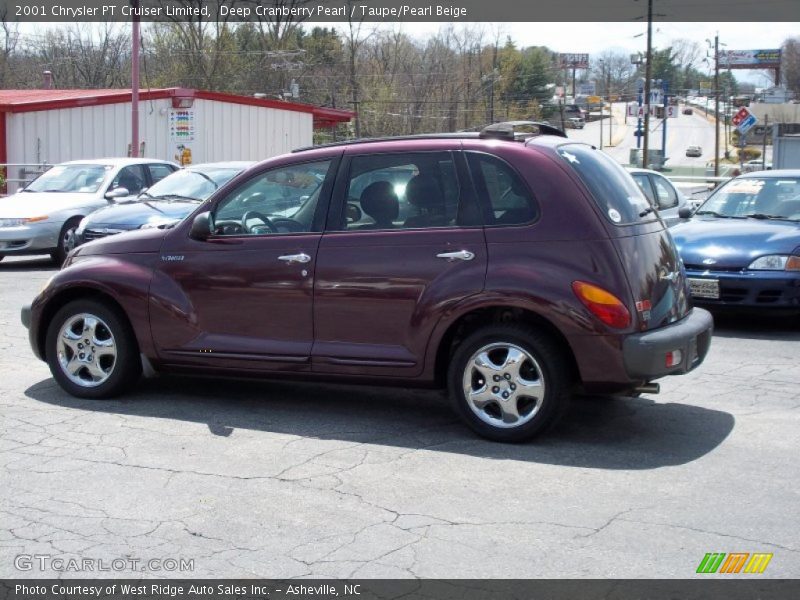 Deep Cranberry Pearl / Taupe/Pearl Beige 2001 Chrysler PT Cruiser Limited