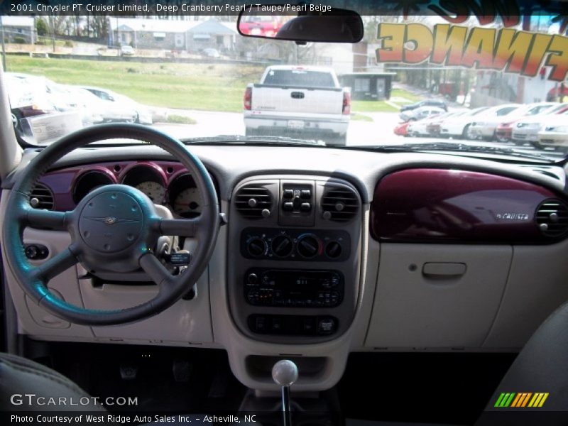 Deep Cranberry Pearl / Taupe/Pearl Beige 2001 Chrysler PT Cruiser Limited