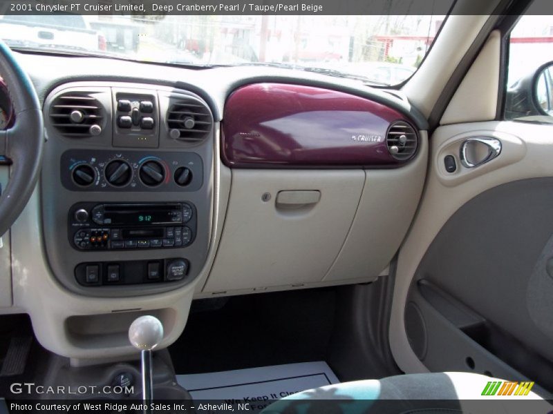 Deep Cranberry Pearl / Taupe/Pearl Beige 2001 Chrysler PT Cruiser Limited