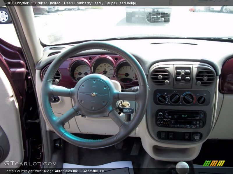 Deep Cranberry Pearl / Taupe/Pearl Beige 2001 Chrysler PT Cruiser Limited