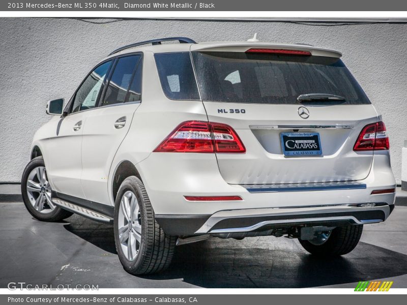 Diamond White Metallic / Black 2013 Mercedes-Benz ML 350 4Matic