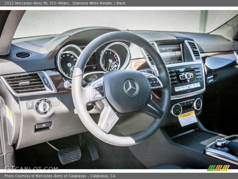 Diamond White Metallic / Black 2013 Mercedes-Benz ML 350 4Matic