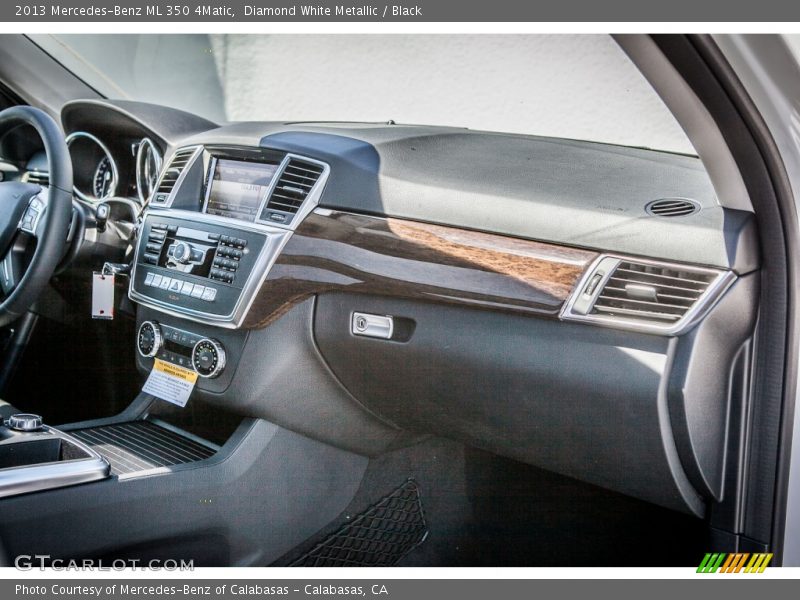 Diamond White Metallic / Black 2013 Mercedes-Benz ML 350 4Matic