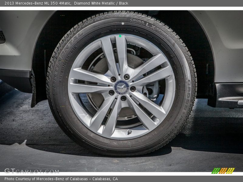 Diamond White Metallic / Black 2013 Mercedes-Benz ML 350 4Matic
