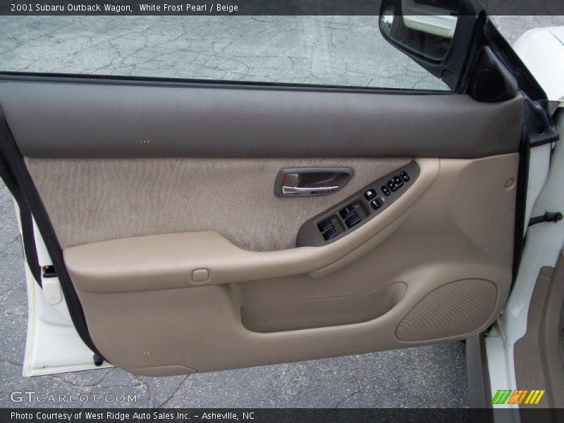 White Frost Pearl / Beige 2001 Subaru Outback Wagon