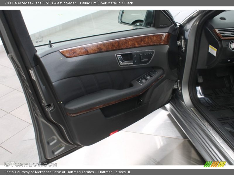 Palladium Silver Metallic / Black 2011 Mercedes-Benz E 550 4Matic Sedan