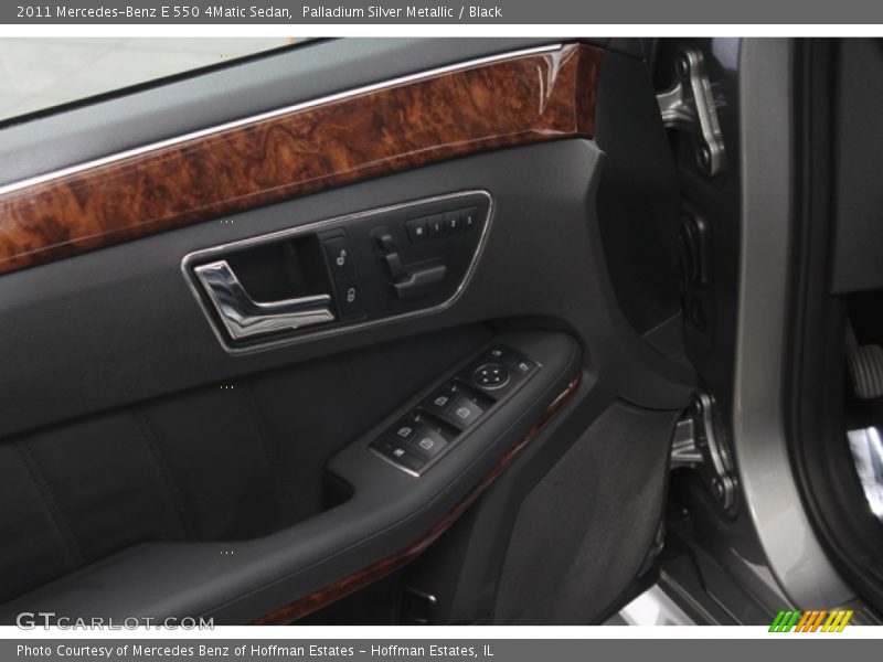 Palladium Silver Metallic / Black 2011 Mercedes-Benz E 550 4Matic Sedan