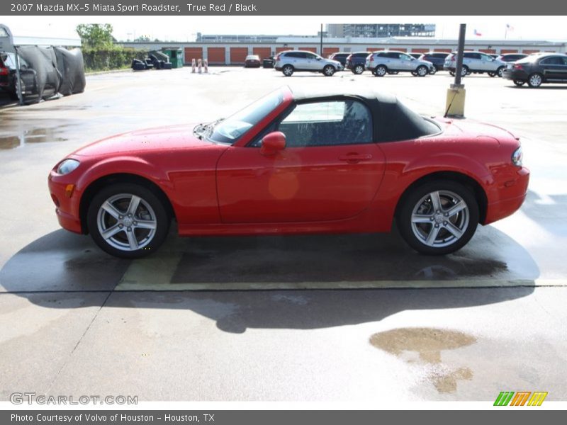 True Red / Black 2007 Mazda MX-5 Miata Sport Roadster