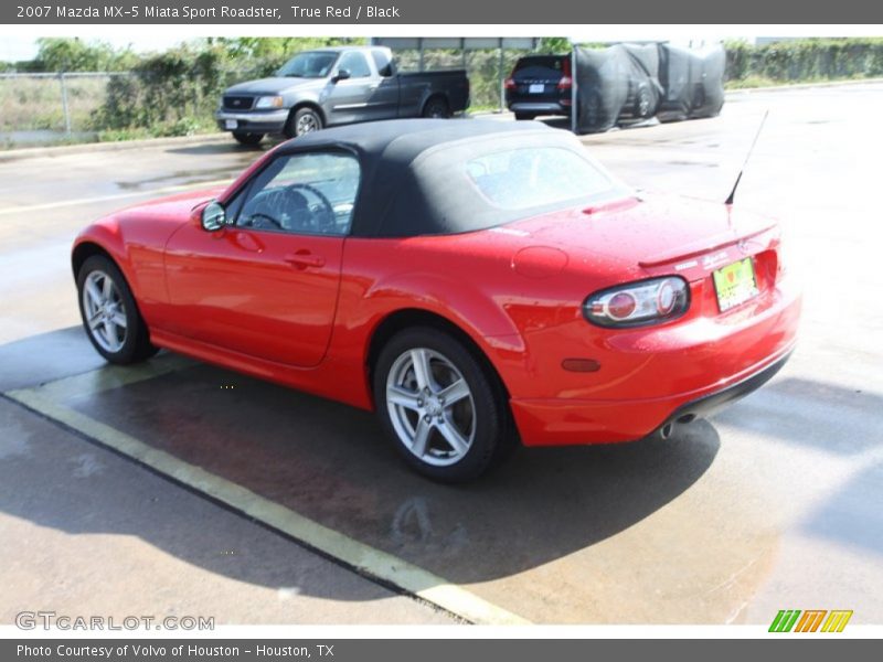 True Red / Black 2007 Mazda MX-5 Miata Sport Roadster