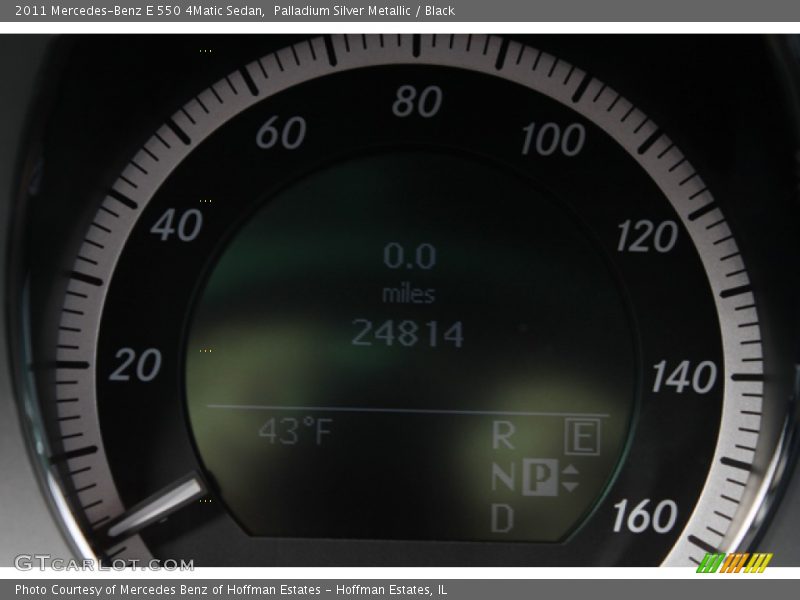 Palladium Silver Metallic / Black 2011 Mercedes-Benz E 550 4Matic Sedan