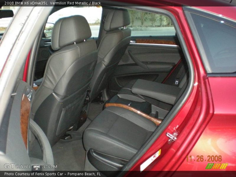 Vermilion Red Metallic / Black 2008 BMW X6 xDrive35i