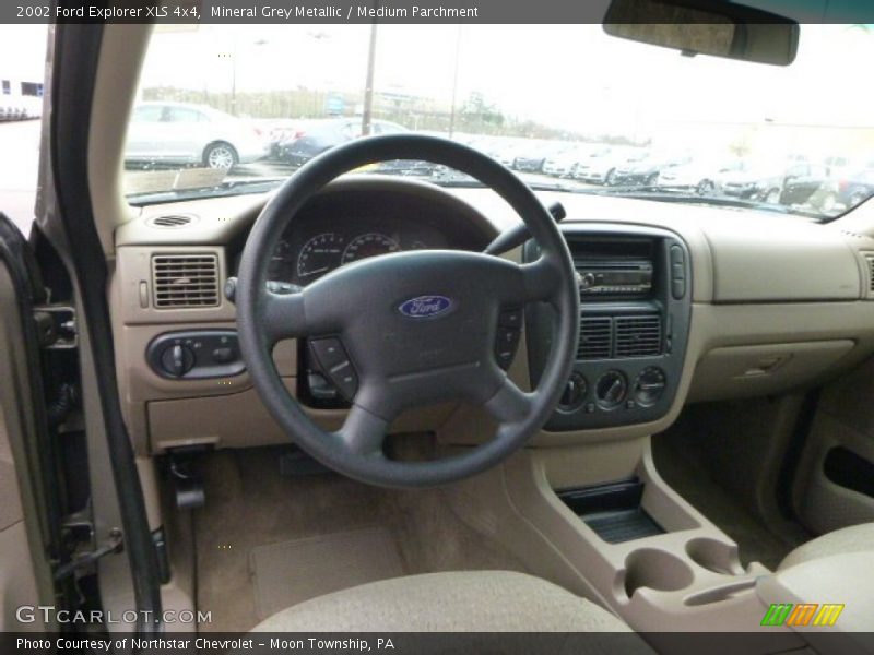 Mineral Grey Metallic / Medium Parchment 2002 Ford Explorer XLS 4x4