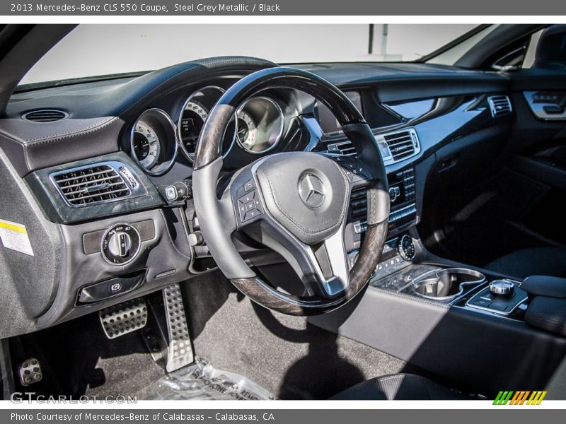 Steel Grey Metallic / Black 2013 Mercedes-Benz CLS 550 Coupe