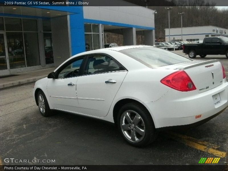 Summit White / Ebony 2009 Pontiac G6 V6 Sedan