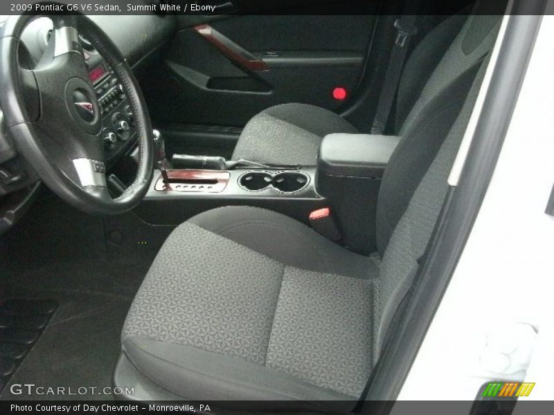 Summit White / Ebony 2009 Pontiac G6 V6 Sedan