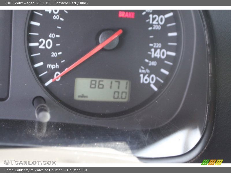 Tornado Red / Black 2002 Volkswagen GTI 1.8T