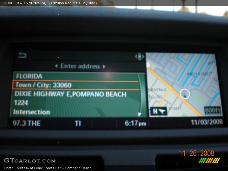 Vermilion Red Metallic / Black 2008 BMW X6 xDrive35i