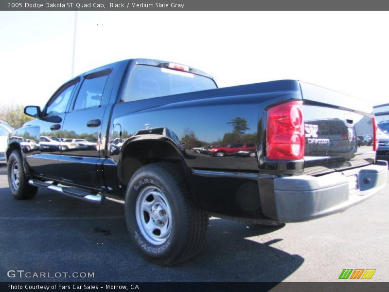 Black / Medium Slate Gray 2005 Dodge Dakota ST Quad Cab