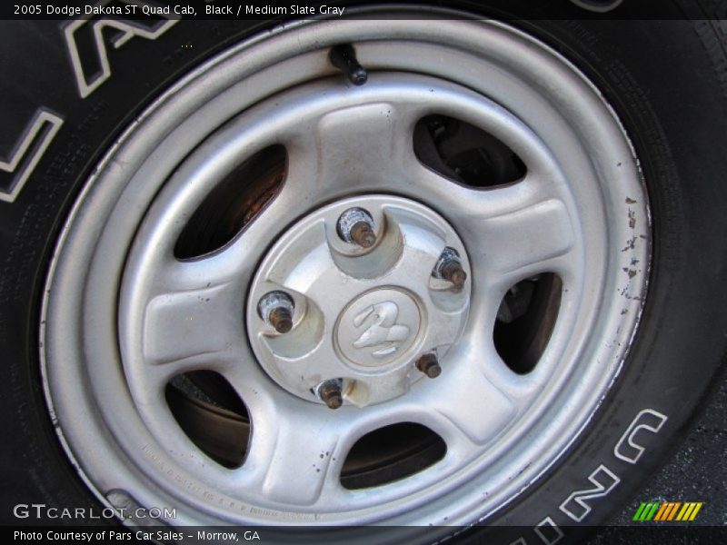 Black / Medium Slate Gray 2005 Dodge Dakota ST Quad Cab