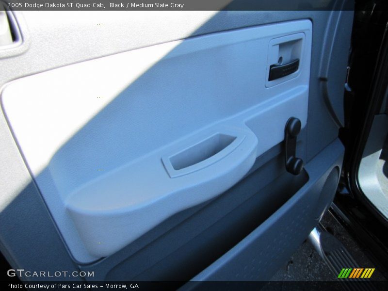 Black / Medium Slate Gray 2005 Dodge Dakota ST Quad Cab