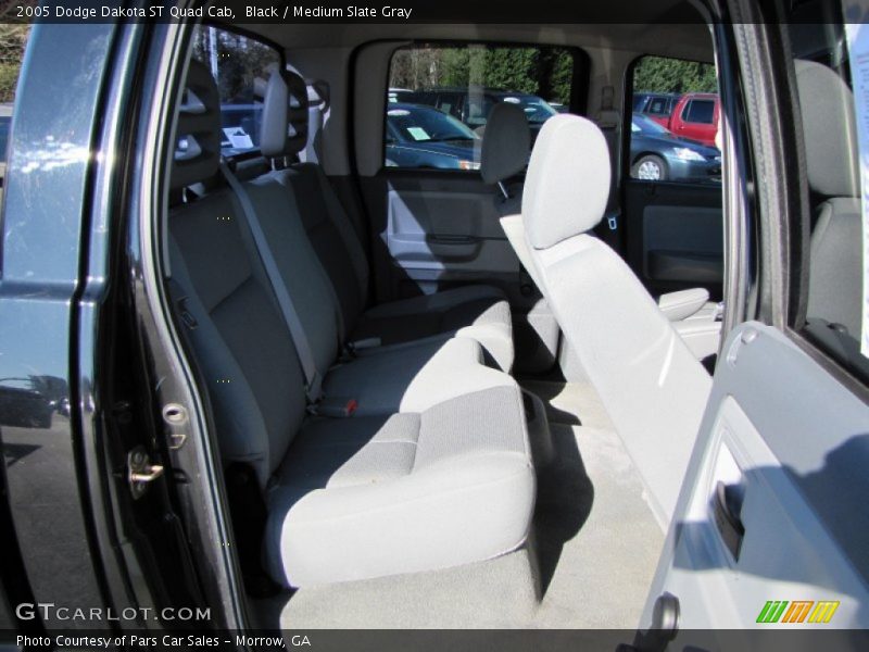 Black / Medium Slate Gray 2005 Dodge Dakota ST Quad Cab