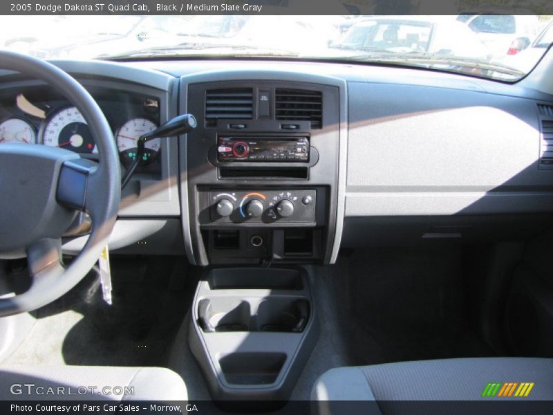 Black / Medium Slate Gray 2005 Dodge Dakota ST Quad Cab