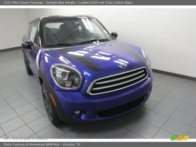 Starlight Blue Metallic / Leather/Cloth Hot Cross Carbon Black 2013 Mini Cooper Paceman