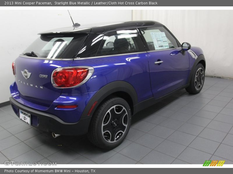 Starlight Blue Metallic / Leather/Cloth Hot Cross Carbon Black 2013 Mini Cooper Paceman