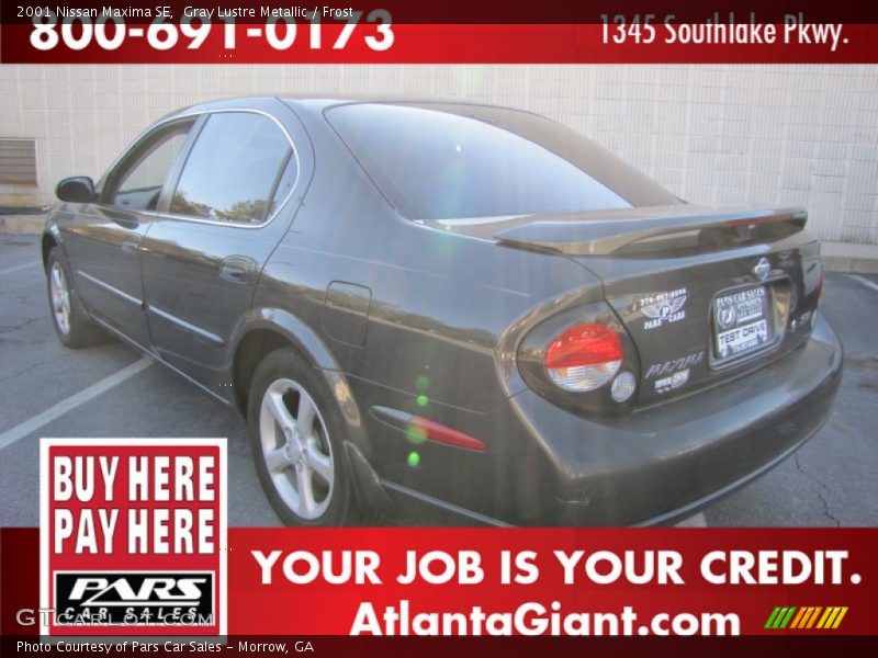 Gray Lustre Metallic / Frost 2001 Nissan Maxima SE