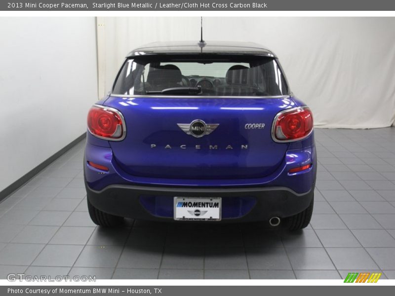 Starlight Blue Metallic / Leather/Cloth Hot Cross Carbon Black 2013 Mini Cooper Paceman