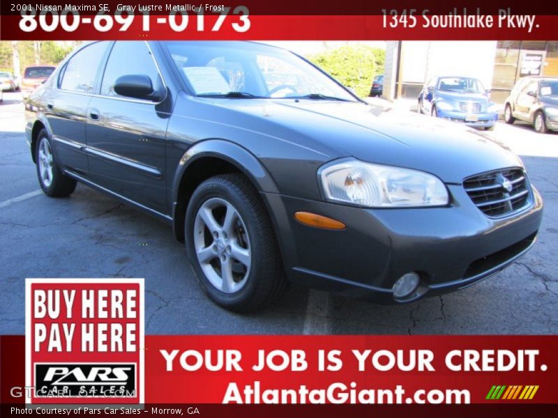 Gray Lustre Metallic / Frost 2001 Nissan Maxima SE