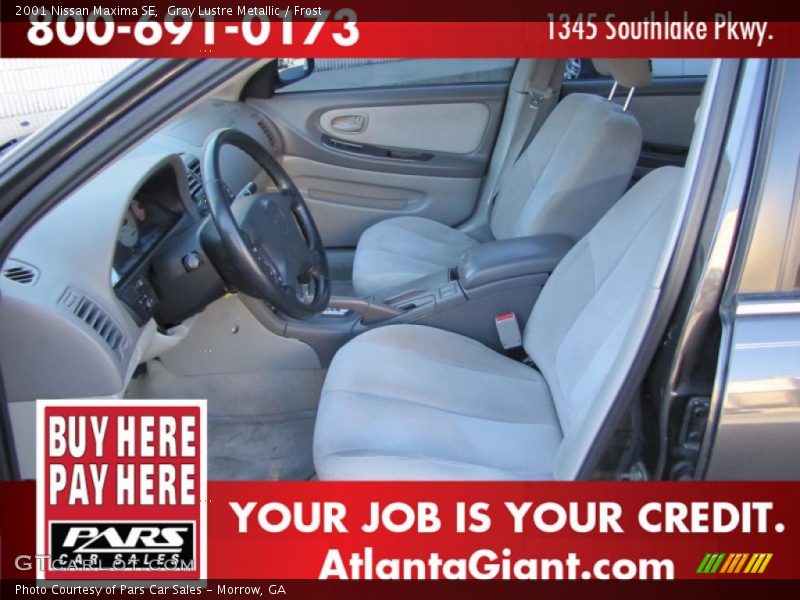 Gray Lustre Metallic / Frost 2001 Nissan Maxima SE