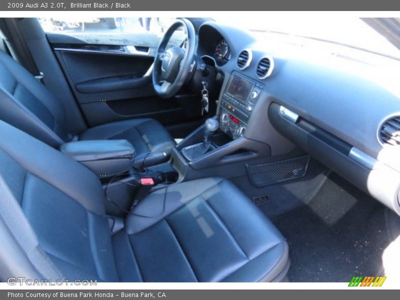 Brilliant Black / Black 2009 Audi A3 2.0T